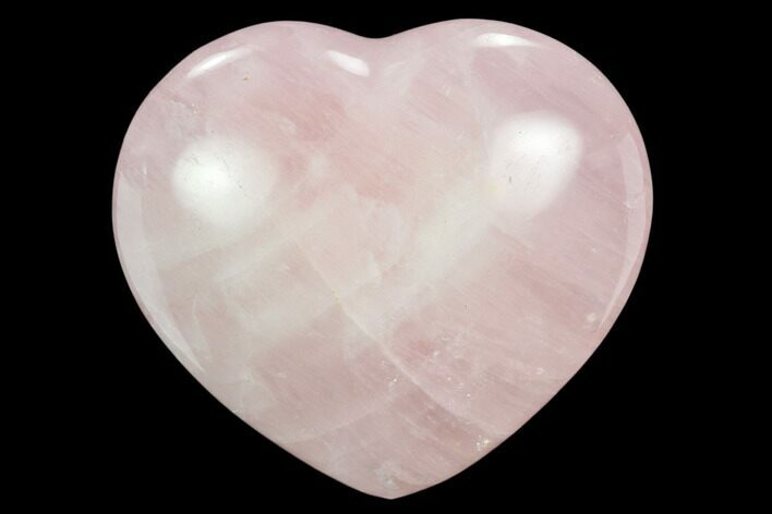 Polished Rose Quartz Heart - Madagascar #129019